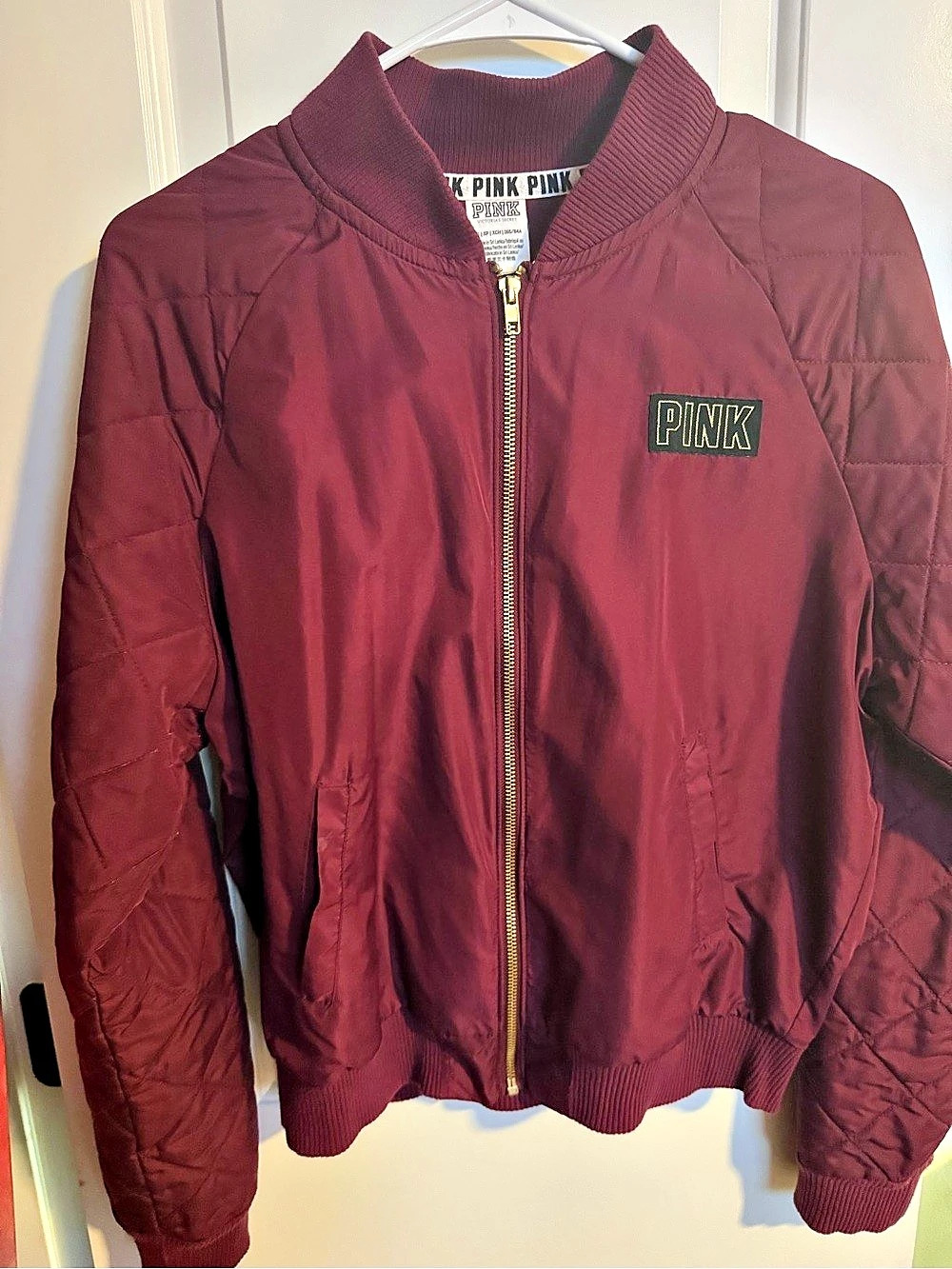 Victoria's Secret PINK Quilted Bomber Jacket Quilted Bomber Jacket in